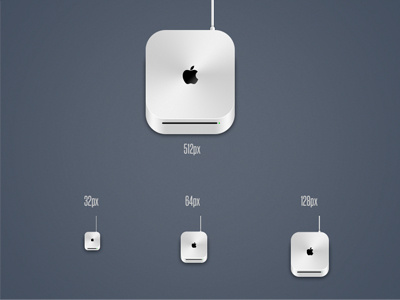 Icons set - Mac Mini apple clean design icon illustration mac mini minimal white.