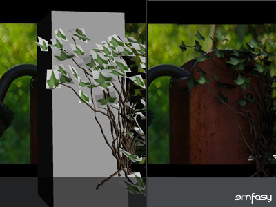 Growing Nature | CGI Plant 3d animation cgi composition fake growing ivy lightwave modeling nature shading