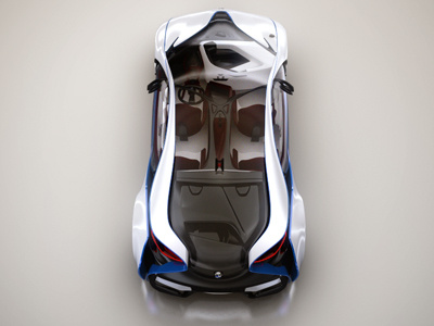 BMW EfficientDynamics 3D Top View 3d bmw car cgi composition dynamics efficient hdr modeling shading