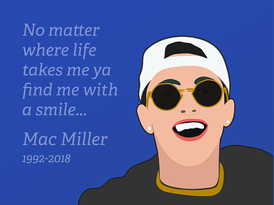 RIP Mac Miller design graphic art graphicartist graphicdesign mac mac miller miller rest in peace rip
