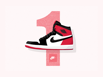 Nike Air Jordan 1's air jordan basketball shoes illustration michael jordan nike nike air jordan 1s ones sneakers
