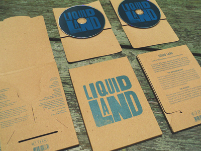 Liquid Land album art cd dvd new orleans packaging screen printing