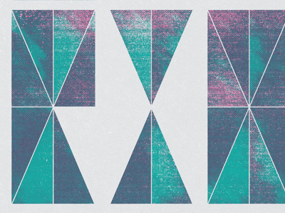 Ra Ra Riot geometric texture typography