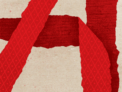 Scarlet Letter poster screen print texture