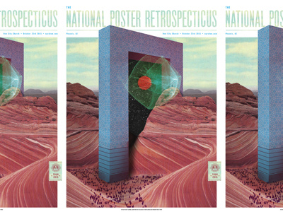 NPR Phoenix 2015 architecture cmyk epic mountains mystical nature poster radical screen print space