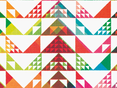 YTG 2012 cmyk geometric poster screen print