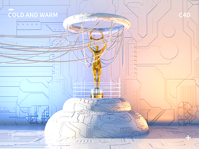 Cold and warm illustration ui