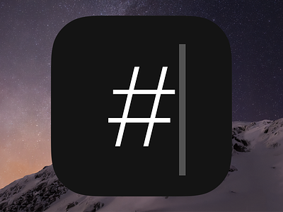 Our hashtag app's icon app icon icon