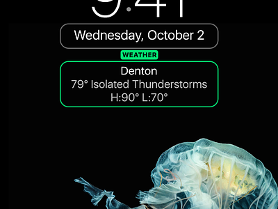 What If: Lock Screen Complications concept ios