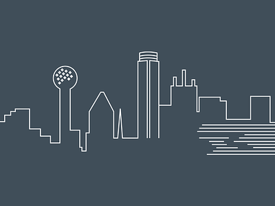 Dallas Skyline dallas illustration skyline