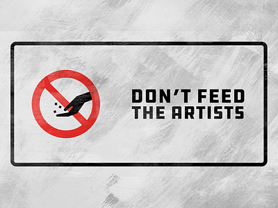 Don't Feed the Artists - Podcast Artwork brand icon logo podcast