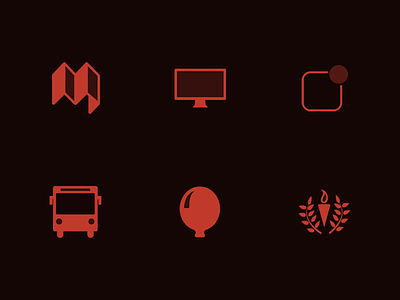 Two-Tone Icons for Mochila icon icon design icons mochila