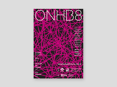 Rejected ONHB poster #5 abstract neuron poster print rejected