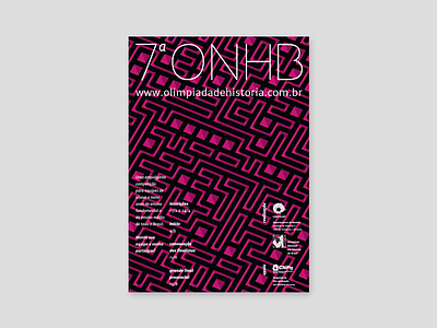 Poster for the 7th ONHB a4 abstract geometric maze onhb poster print