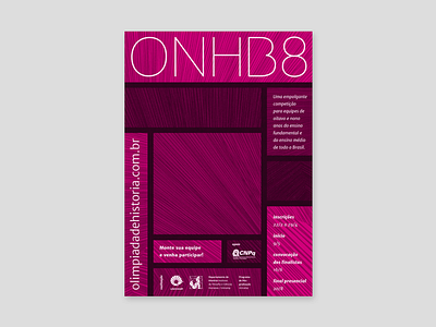 Poster for the 8th ONHB a4 abstract geometric onhb poster print