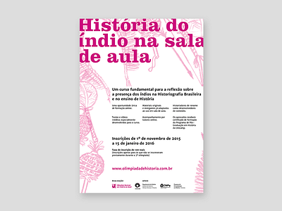 Poster for the 3º Curso de Formação de Professores brazil clarendon onhb poster print
