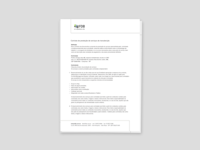 Letterhead for FDB