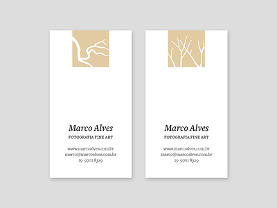 Business cards for Marco Alves, fine art photographer branding business cards cerrado minas gerais photographer