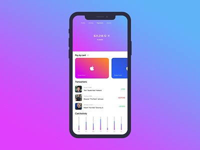 Colourful Bank App Design