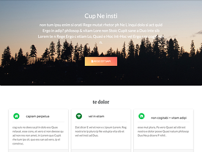 Services Page - Concept bootstrap css 3 css grid html 5 mdbootstrap rwd ui web