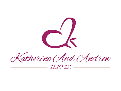 Dual Meaning Wedding Logo (Kate and Andrew)
