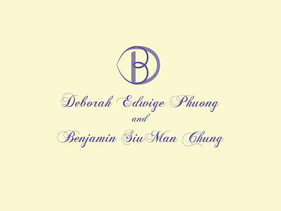 Dual Meaning Wedding Logo (Deborah & Benjamin)