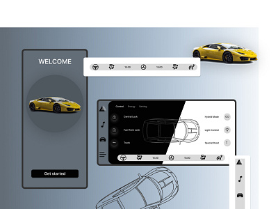 #DailyUi034 Car Interface branding car interfaca ui car interface car interface ui design dailyui design figma graphic design illustration logo mobile app ui ux vector web web designer webdesign