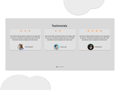 #DailyUI039 Testimonials