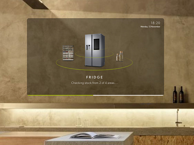 Connected Living - Dinner Inspiration connected home home automation kitchen recipes ui ui concept ux