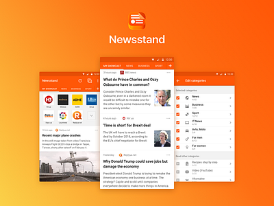 All news in one app, Newsstand