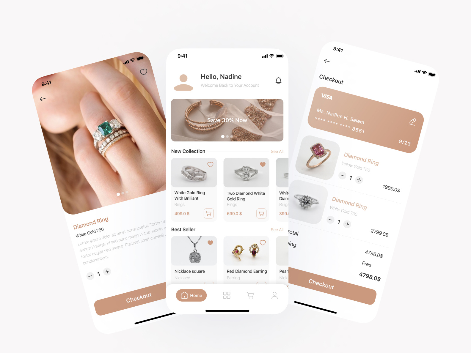 Jewellery App by Nadine H. Salem on Dribbble
