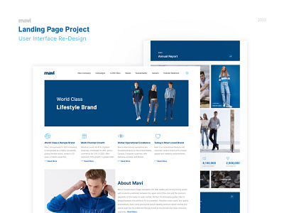 Mavi Landing Page | UI Re-design landing page redesign turkey ui user interface website