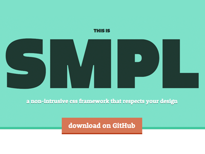 SMPL flat framework responsive slab smpl web webdesign