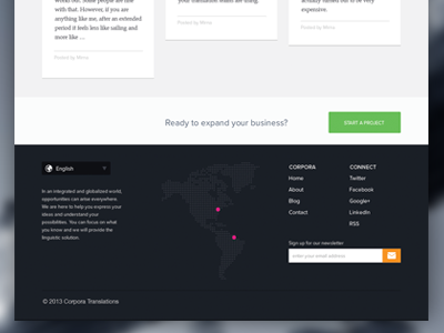 Footer redesign concept