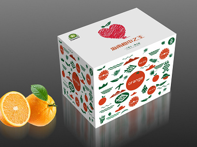 Orange fruit packaging