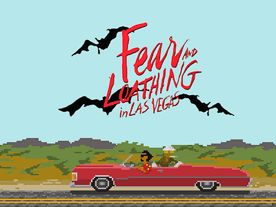Fear and Loathing in Las Vegas classic movies fear and loathing in las vegas pixel art