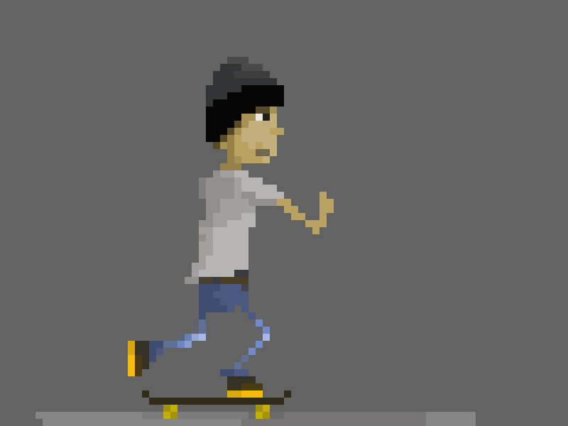 Andrew Reynolds Kickflip pixelArt Animation animation kickflip pixelart skateboarding