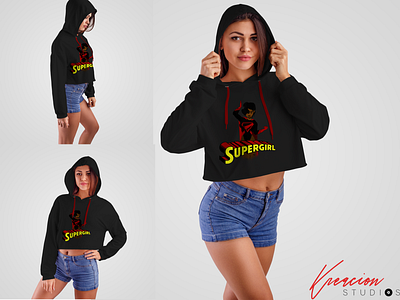 Supergirl Hoodie branding design graphic design illustration