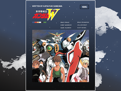 Gundam Wing Poster art graphic design illustration instagram logo poster social media twitter