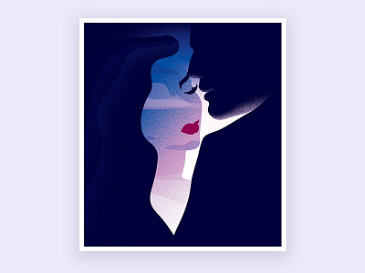 whisper illustration man silhouette whisper woman