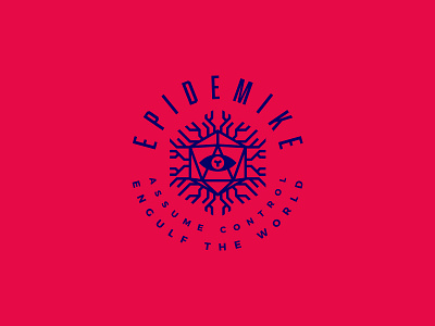 Epidemike - Circular Logo Variant biological branding cyberpunk digital dystopian future gamer geometric icon logo sci fi streamer twitch.tv typography vector youtube