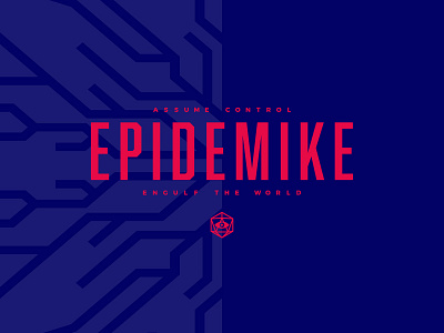 Epidemike - Typographic Logo biological branding cyberpunk digital dystopian future gamer geometric icon logo sci fi streamer twitch.tv typography vector youtube