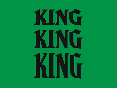 Custom Typography - King