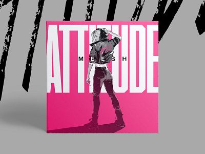 Meesh - Attitude Cover Art attitude character cover art cyberpunk dark edm female girl illustration music photoshop
