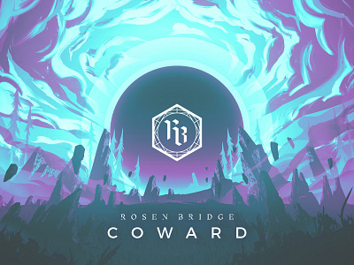 Rosen Bridge - Coward - Cover Art art band bridge cover fantasy graphic design heavy illustration metal music power rosen track
