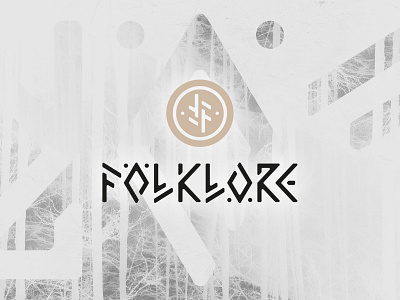Folklore - Branding - Stacked Logo brand branding fantasy folklore graphic design icon logo myth mythology typography vape vector