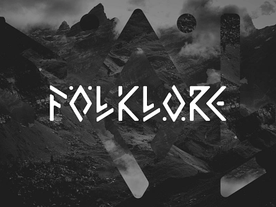 Folklore - Branding - Custom Typography brand branding fantasy folklore graphic design icon legend logo myth mythology type typography vape vector