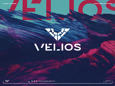 Velios - Game Branding branding clean design exploration game gaming graphic design icon logo sci fi science fiction scifi sharp space typography ui vector video game