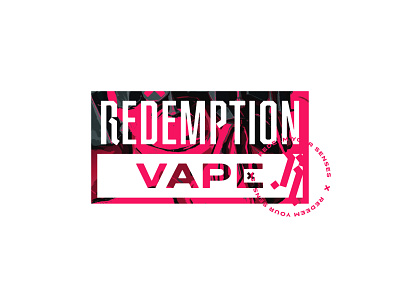 Redemption Vape - Brand Update brand branding dark design ejuice graphic design logo redemption typography vape