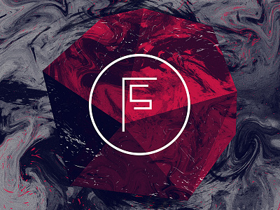 Floorpiece Icon black branding clean floorpiece grey icon logo marbled modern music red texture